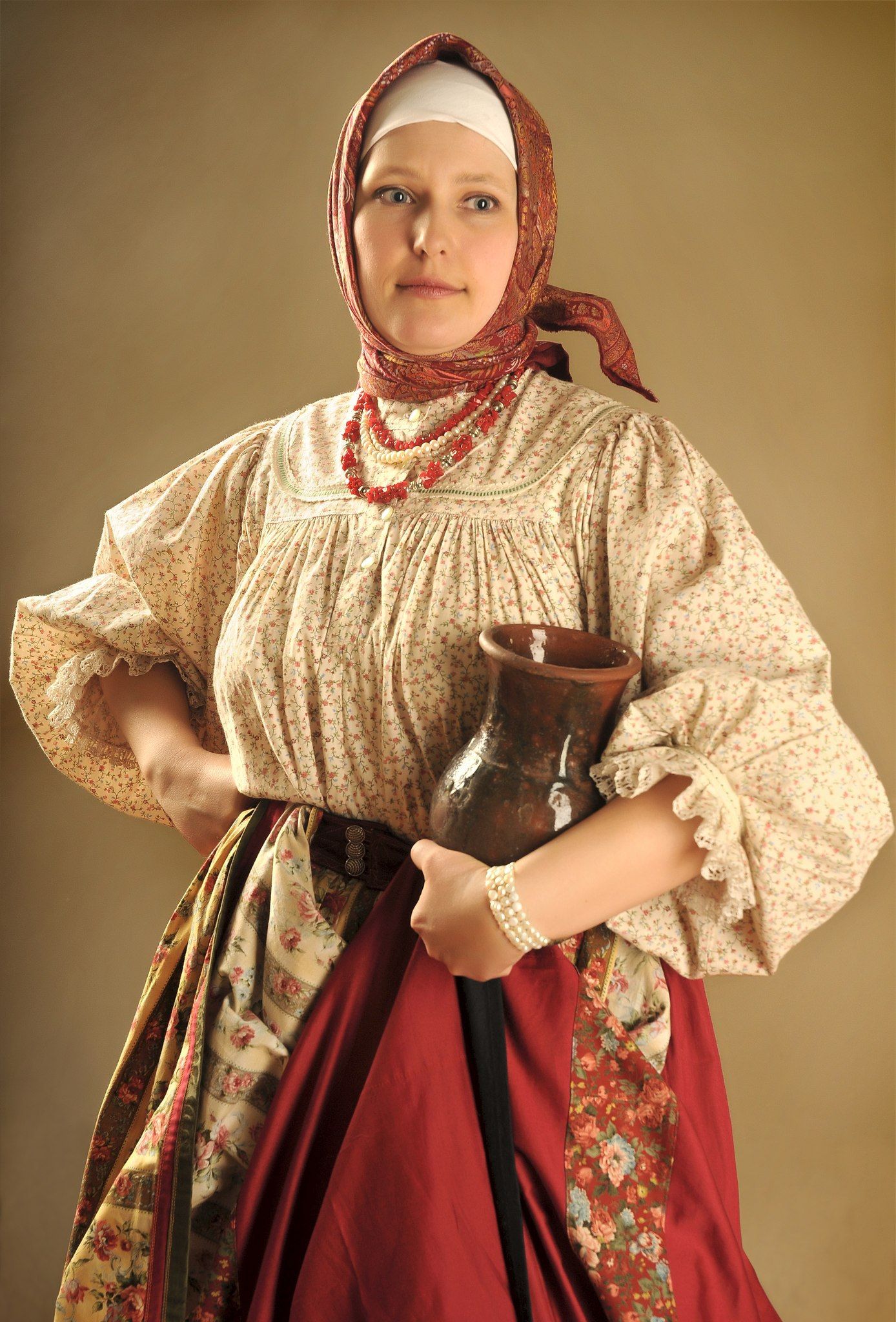 Girls in Slavic costumes in Ramallah