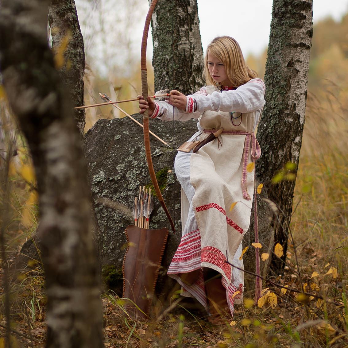 Sexy photo Girls in Slavic costumes in Ramallah